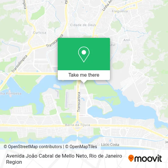 Avenida João Cabral de Mello Neto map