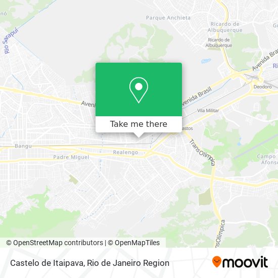 Mapa Castelo de Itaipava