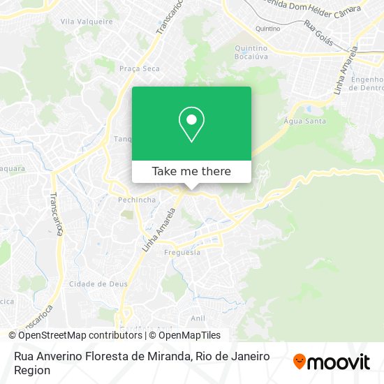 Mapa Rua Anverino Floresta de Miranda