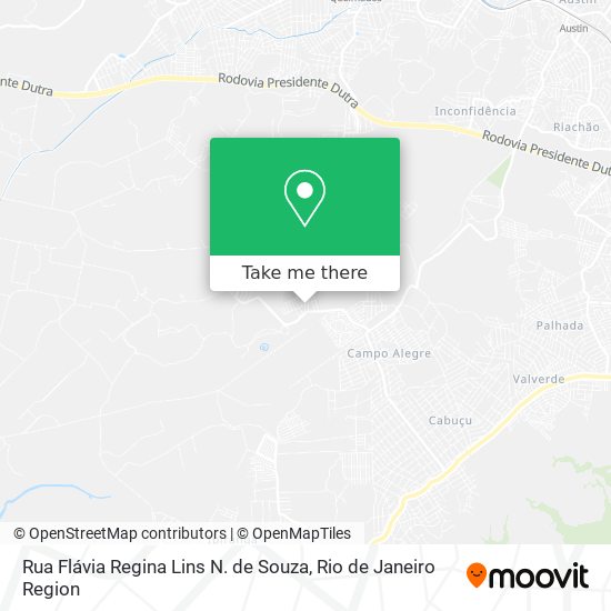 Rua Flávia Regina Lins N. de Souza map