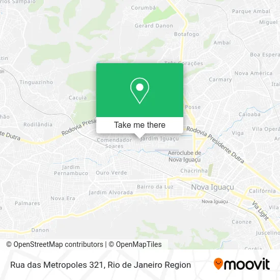 Rua das Metropoles 321 map