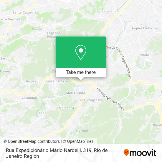 Rua Expedicionário Mário Nardelli, 319 map