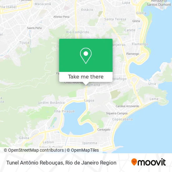 Tunel Antônio Rebouças map
