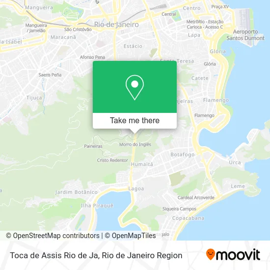 Toca de Assis Rio de Ja map