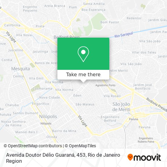 Mapa Avenida Doutor Délio Guaraná, 453