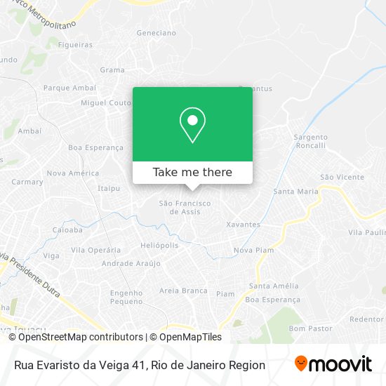 Mapa Rua Evaristo da Veiga 41