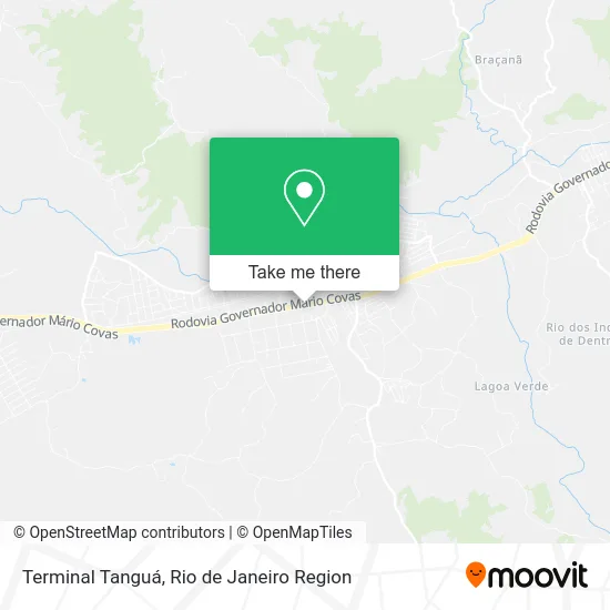 Terminal Tanguá map