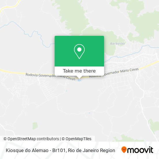 Mapa Kiosque do Alemao - Br101