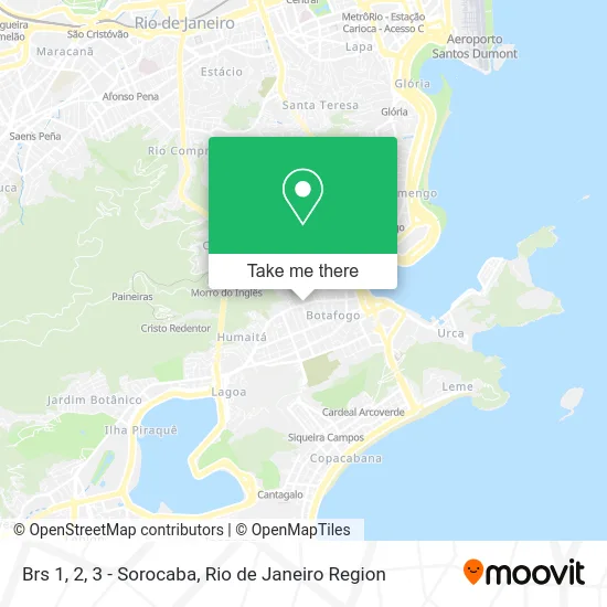 Brs 1, 2, 3 - Sorocaba map