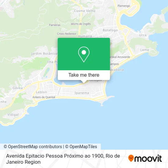 Avenida Epitacio Pessoa Próximo ao 1900 map