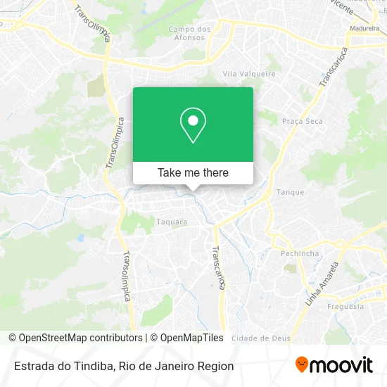 Estrada do Tindiba map