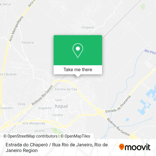 Estrada do Chaperó / Rua Rio de Janeiro map