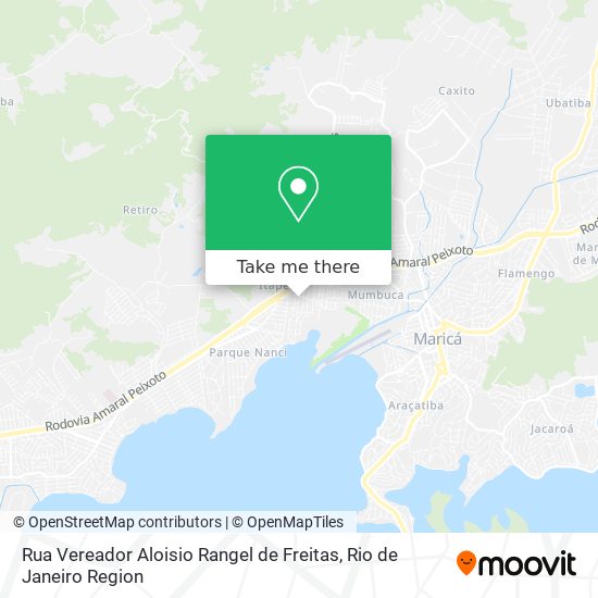 Mapa Rua Vereador Aloisio Rangel de Freitas