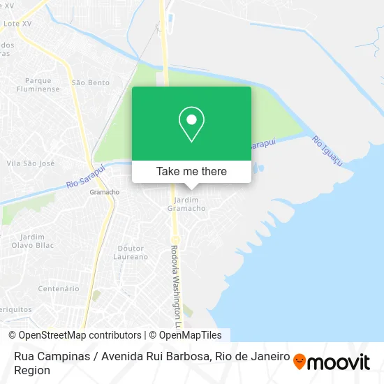 Rua Campinas / Avenida Rui Barbosa map