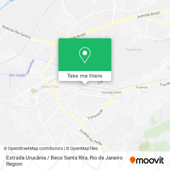 Estrada Urucânia / Beco Santa Rita map