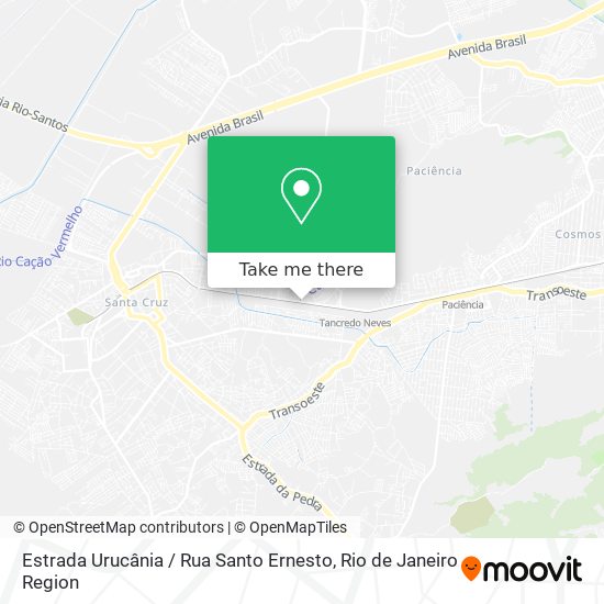 Estrada Urucânia / Rua Santo Ernesto map
