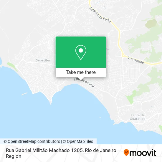 Rua Gabriel Militão Machado 1205 map