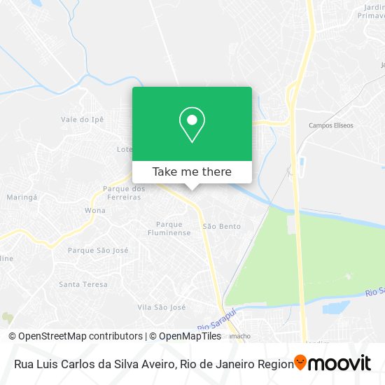 Mapa Rua Luis Carlos da Silva Aveiro
