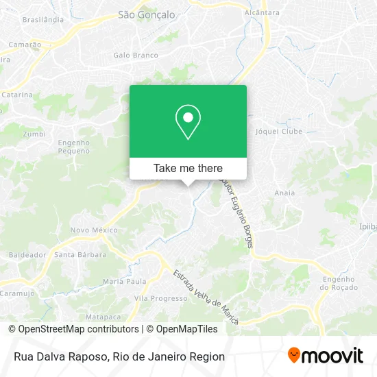 Rua Dalva Raposo map