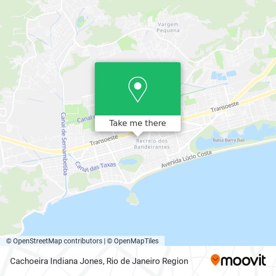 Cachoeira Indiana Jones map