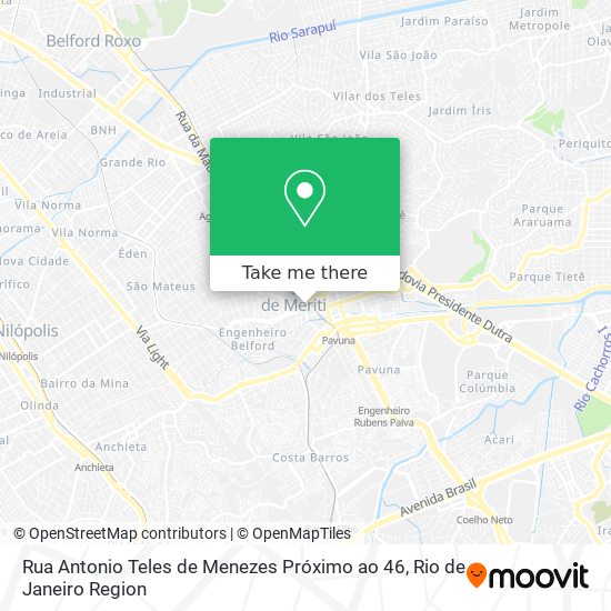 Rua Antonio Teles de Menezes Próximo ao 46 map