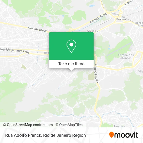 Rua Adolfo Franck map
