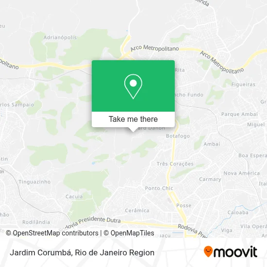 Jardim Corumbá map