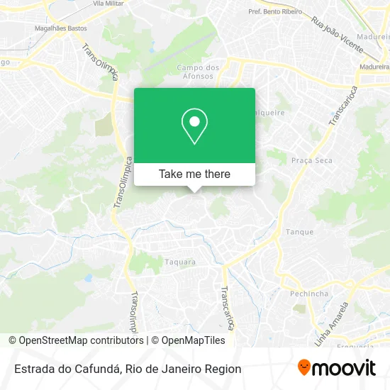 Estrada do Cafundá map