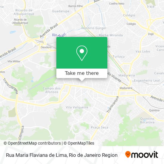 Mapa Rua Maria Flaviana de Lima