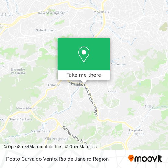 Posto Curva do Vento map