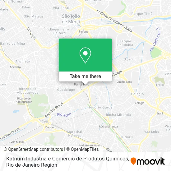 Katrium Industria e Comercio de Produtos Químicos map