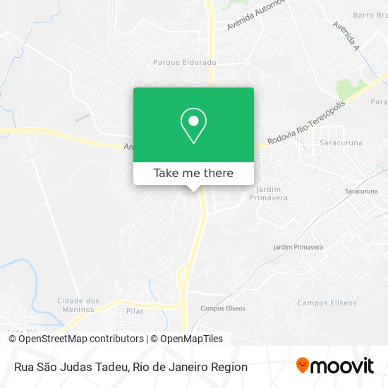 Mapa Rua São Judas Tadeu