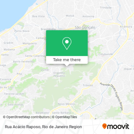 Mapa Rua Acácio Raposo