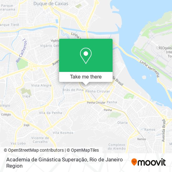 Mapa Academia de Ginástica Superação