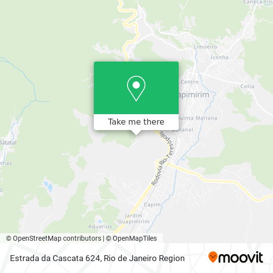 Estrada da Cascata 624 map