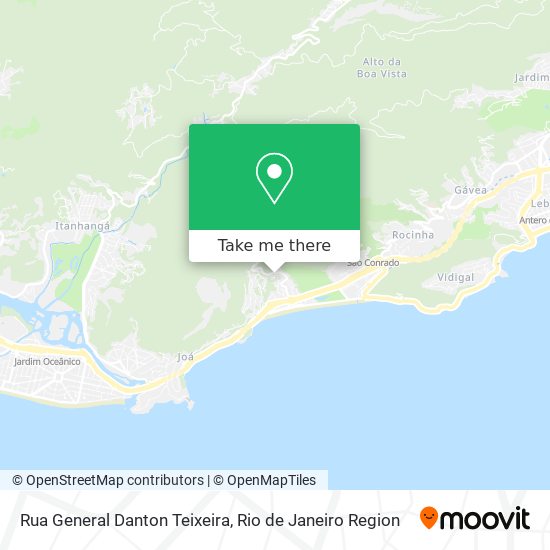 Mapa Rua General Danton Teixeira