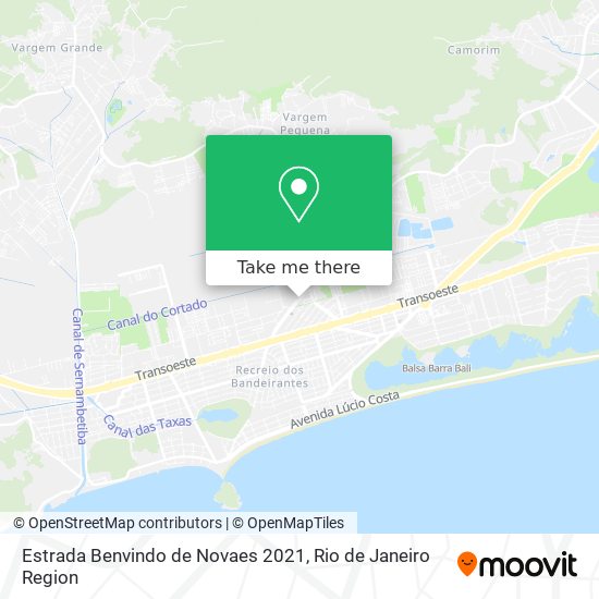 Mapa Estrada Benvindo de Novaes 2021