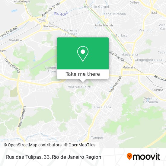 Rua das Tulipas, 33 map