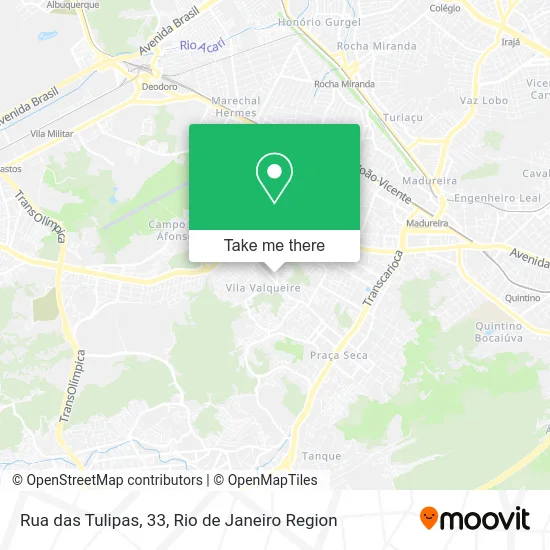 Rua das Tulipas, 33 map