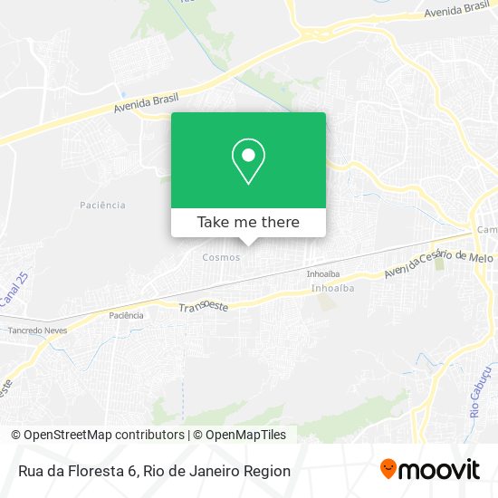 Mapa Rua da Floresta 6