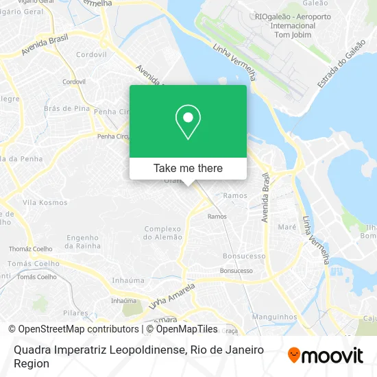 Quadra Imperatriz Leopoldinense map
