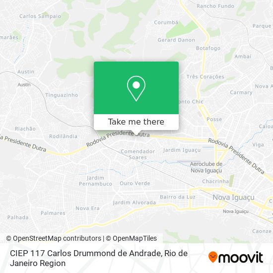 Mapa CIEP 117 Carlos Drummond de Andrade