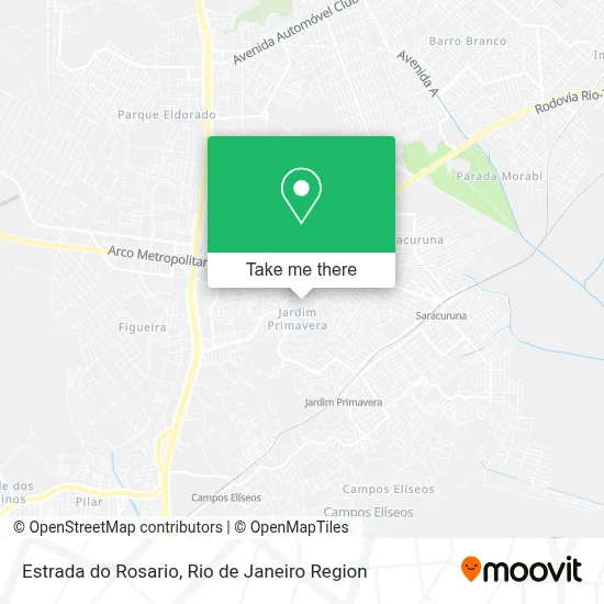 Estrada do Rosario map