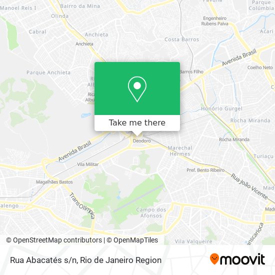 Mapa Rua Abacatés s/n