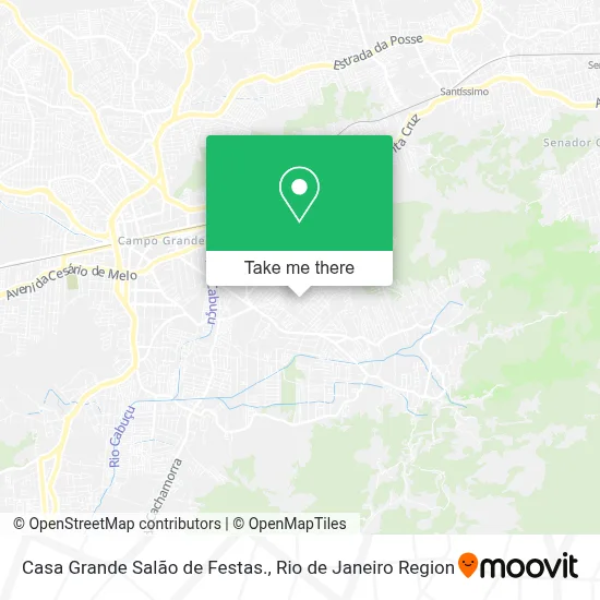 Casa Grande Salão de Festas. map