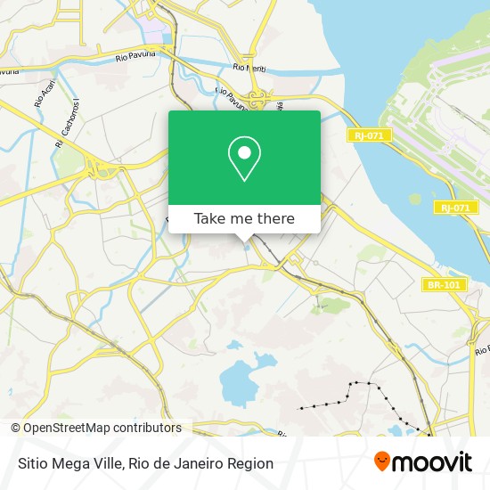 Sitio Mega Ville map