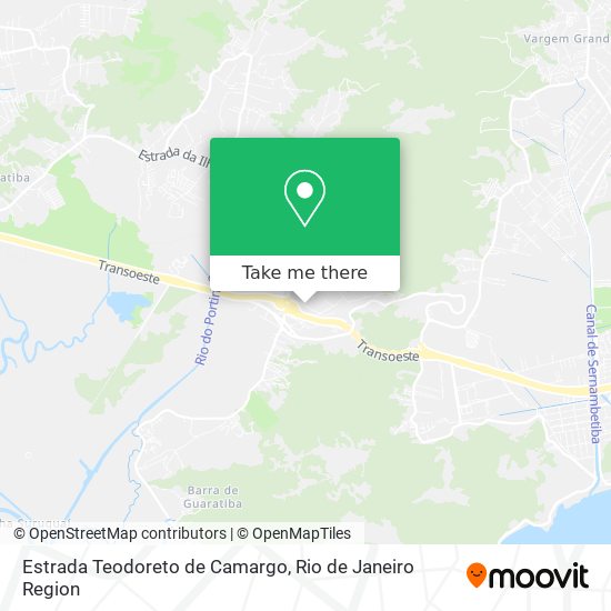 Mapa Estrada Teodoreto de Camargo