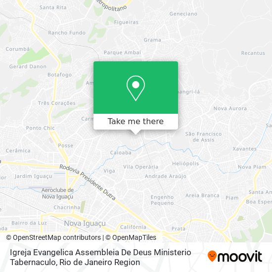 Igreja Evangelica Assembleia De Deus Ministerio Tabernaculo map