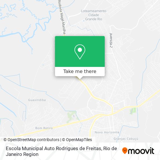 Mapa Escola Municipal Auto Rodrigues de Freitas