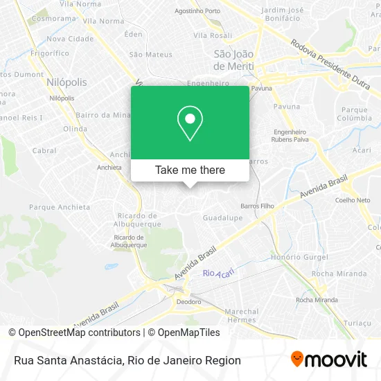 Rua Santa Anastácia map
